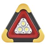 EMOS LED varovný trojúhelník, nabíjecí, COB LED + červená LED