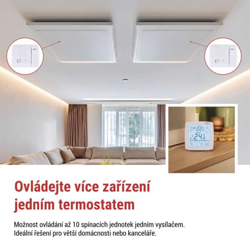 EMOS Pokojový programovatelný bezdrátový WiFi GoSmart termostat P56S11