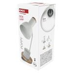 EMOS Stolní lampa POPPY na žárovku E27, bílá