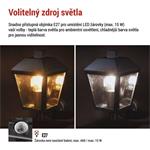 EMOS Zahradní nástěnné svítidlo ADENIA 1554000004