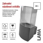 EMOS Zahradní nástěnné svítidlo LANA 1554000013