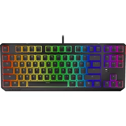Endorfy herná klávesnica Thock TKL Pudd. Kailh BL RGB /USB/ modrý sw. / káblové / mechanické / americké rozloženie / čierne RGB