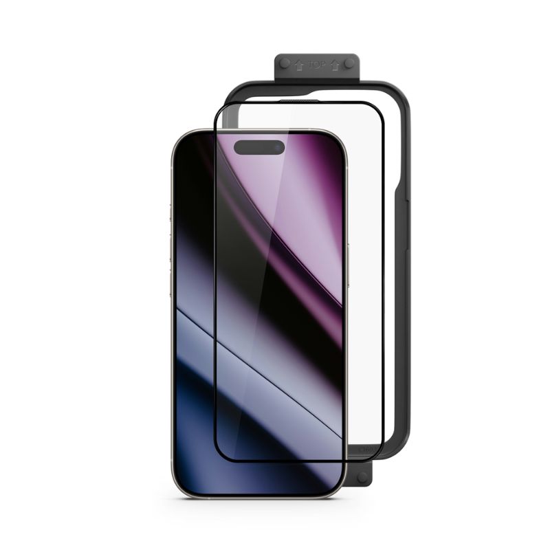 Epico Hero Glass 3D for iPhone 16 Pro s instalačním rámečkem
