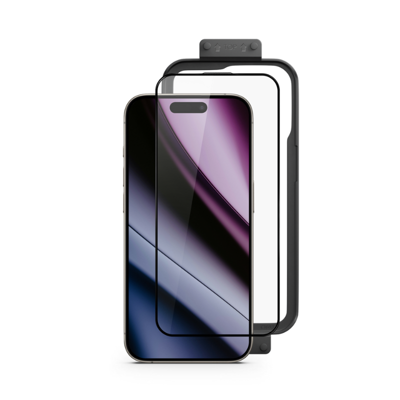 Epico Hero Glass 3D pre iPhone 16 Plus s inštalačným rámom