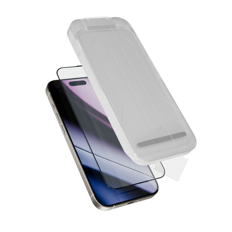 Epico Hero Glass 3D Ultra-široké krytí s aplikátorem proti prachu 2ks pro iPhone 15/16
