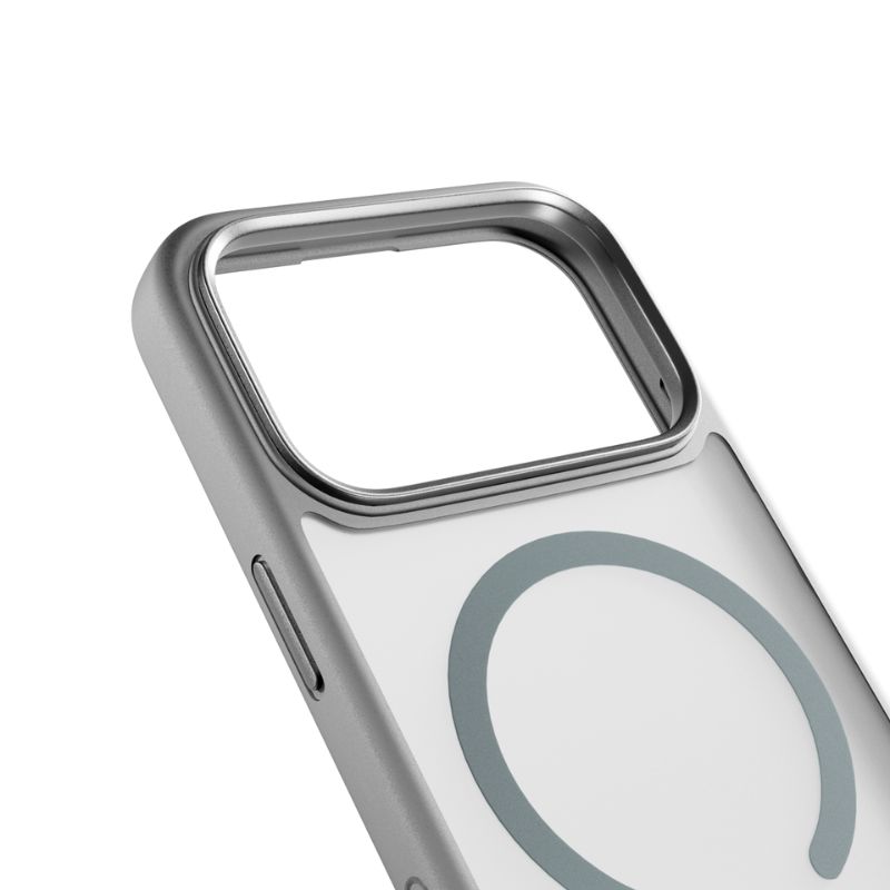 Epico HeroMatte Pro Mag+ Case | iPhone 17 Pro Max | sivé | kompatibilné s Qi2 a MagSafe | ochrana celého prstenca a ostrova fotoaparátu