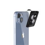Epico Hliníkové ochranné sklo na objektív fotoaparátu pre iPhone 14 / 14 Plus (6,1") - modré