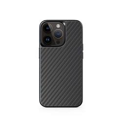 EPICO Hybrid Carbon kryt pro iPhone 14 Pro Max s podporou uchycení MagSafe - černý