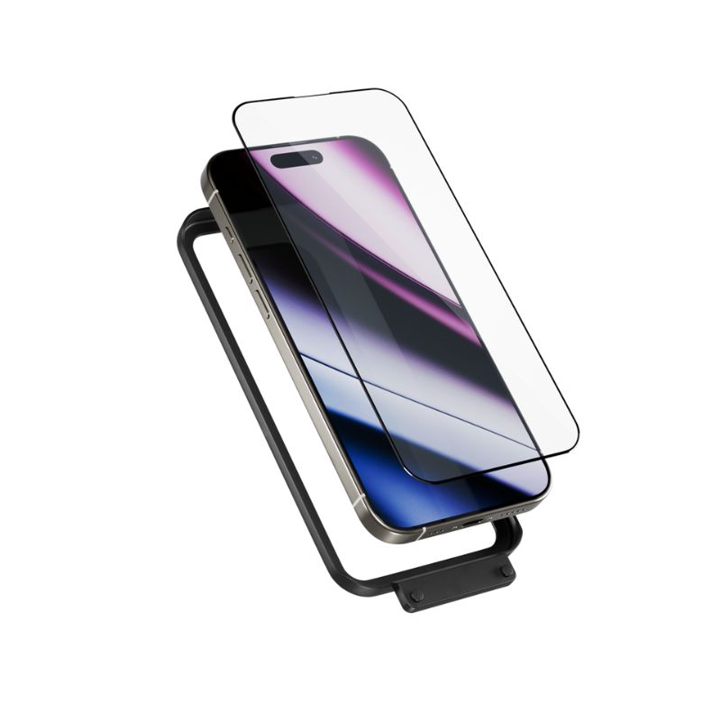 Epico ImpactBuffer Glass 3D pre iPhone 16 Pro s inštalačným rámom