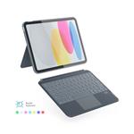 EPICO Klávesnica s puzdrom pre Apple iPad Pro 11" (2018/2020/2021/2022)/iPad AIR 10,9"/10,9" M1 - ČESKÁ - sivá