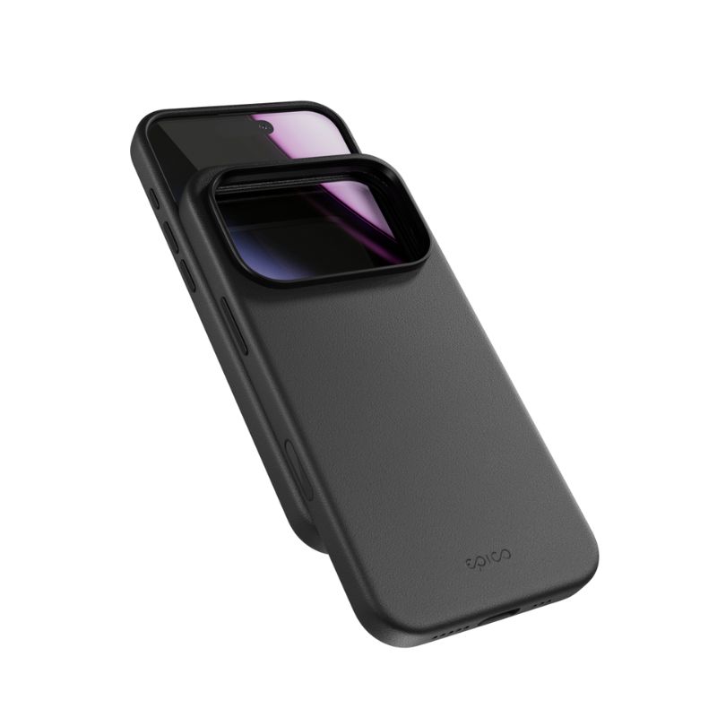 Epico Leather Pro Mag+ Case | iPhone 17 Pro | černá | Qi2 & MagSafe kompatibilní (ochrana camera island)