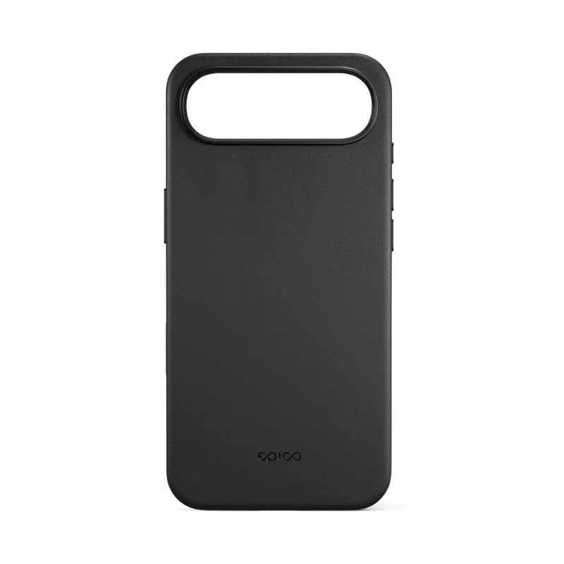 Epico Leather Pro Mag+ Case | iPhone Air | Black | Kompatibilné s Qi2 a MagSafe (ochrana ostrova fotoaparátu)