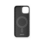 Epico Mag+ Hybrid Carbon Case - MagSafe compatible iPhone 15 Plus - černá