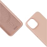 Epico Mag+ Silicone Case for iPhone 15 - MagSafe compatible - růžová