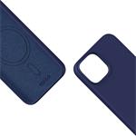 Epico Mag+ Silicone Case for iPhone 15 Plus - MagSafe compatible - modrá