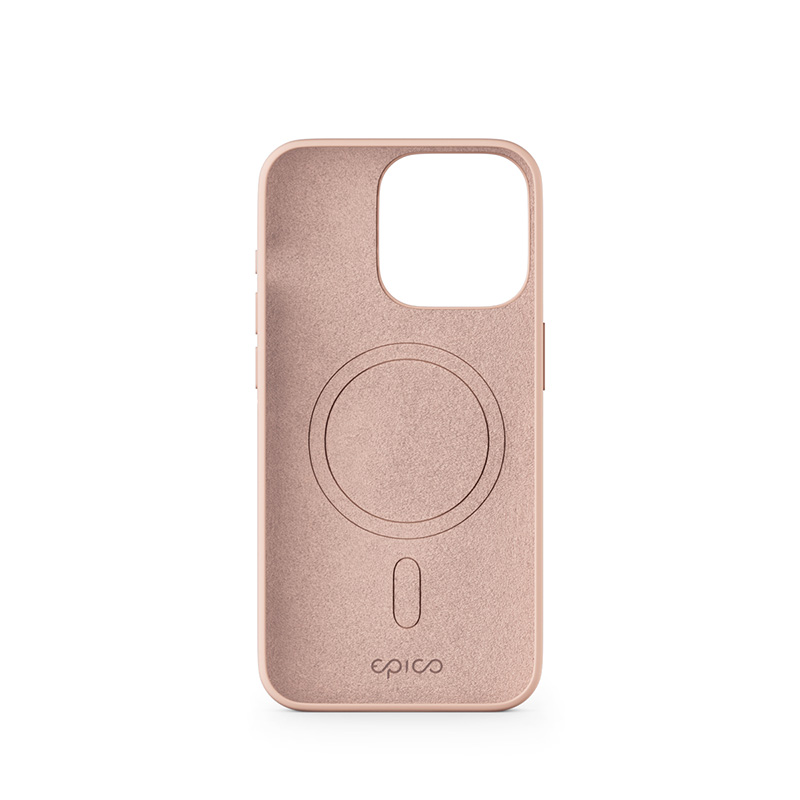 Epico Mag+ Silicone Case for iPhone 15 Pro - MagSafe compatible - růžová