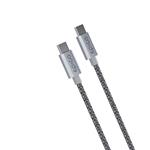Epico opletený kábel USB-C na USB-C 1,2 m - vesmírne sivý