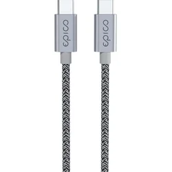 Epico opletený kábel USB-C na USB-C 1,2 m - vesmírne sivý