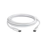 Epico Opletený PD kabel 2m USB-C na USB-C - bílý