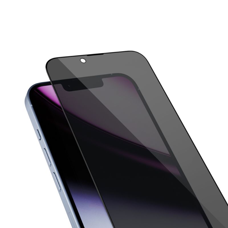Epico Privacy Glass 3D Ultra-Wide Cover s aplikátorom na prach pre iPhone 13/13 Pro/14/16e