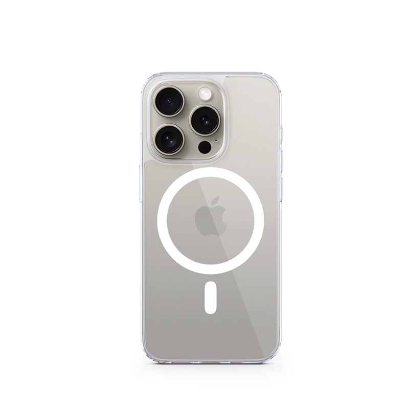 EPICO Resolve Case Magnetic - MagSafe Compatible iPhone 15 Pro Max - transparent