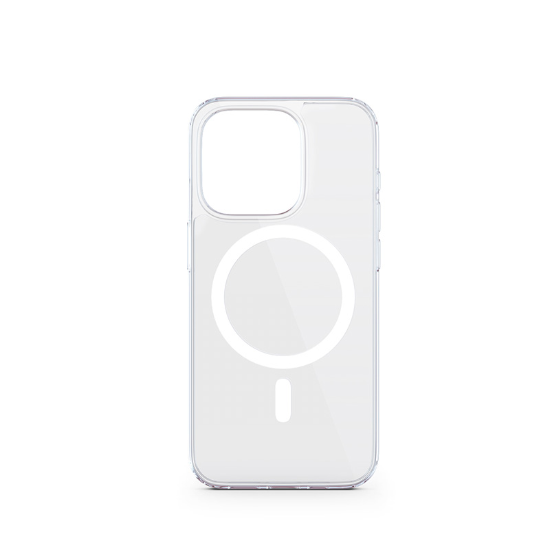 EPICO Resolve Case Magnetic - MagSafe kompatibilný s iPhone 15 Pro - transparentný