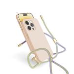 EPICO silikonový kryt se šňůrkou pro iPhone 13 / 14 (6,1") - růžová
