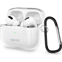 Epico Transparent Cover pro Airpods Pro - bílá transparentní