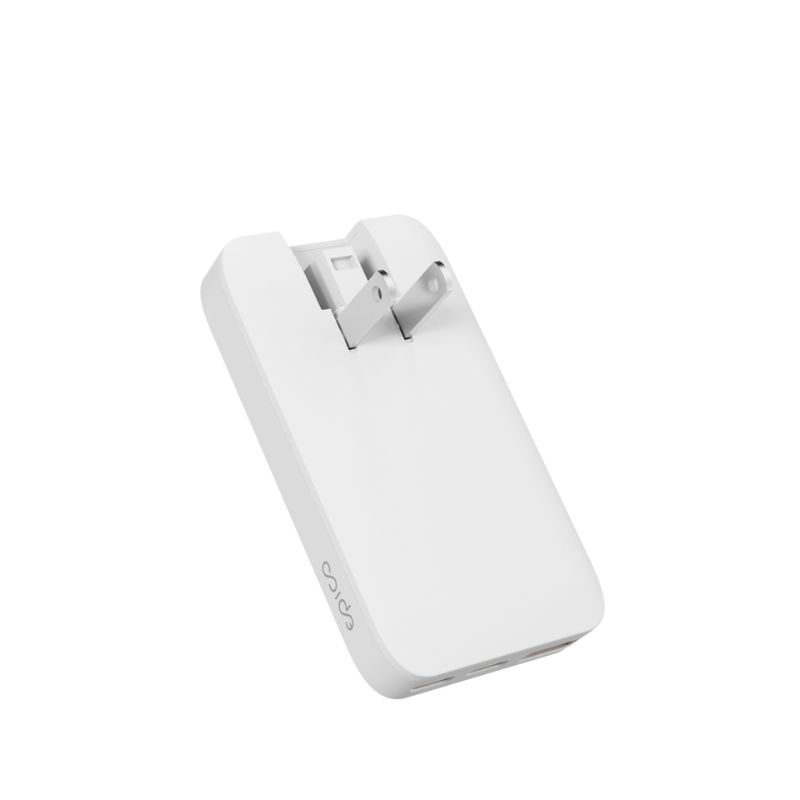 Epico Travel UltraBoost Flat GaN 65W síťový adaptér EU65 | 2× USB-C, 1× USB-A | bílá | zástrčky pro EU, UK, AU & US