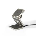 Epico UltraBase EF55 Qi2 3v1 Fold Alu Mag+ Wireless Charging Stand - titanová