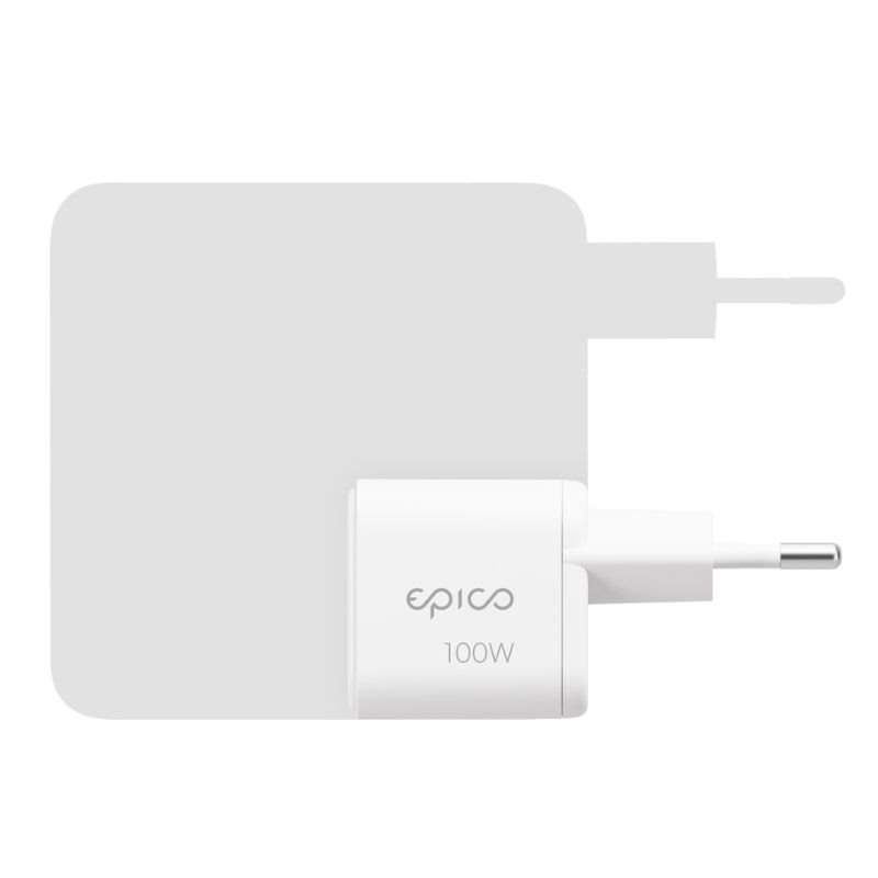 Epico UltraBoost Micro AVS GaN 100W dynamický síťový adaptér EA100b | bílá | technologie GaN & Power Delivery