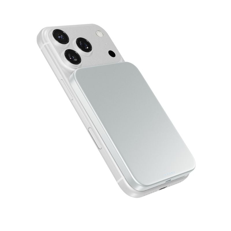 Epico UltraPack Qi2 Slim 5000 mAh hliníková bezdrôtová powerbanka Mag+ EM51 | strieborná