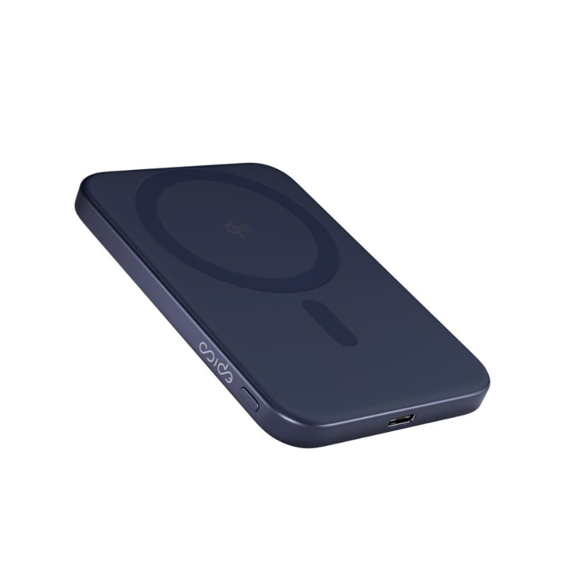 Epico UltraPack Qi2 Slim 5000mAh hliníková Mag+ bezdrôtová powerbanka EM51 | tmavomodrá | bezdrôtové nabíjanie 15W