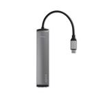 Epico USB-C HUB SLIM (4K HDMI a Ethernet) - vesmírne sivý, čierny kábel