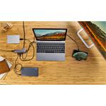 Epico USB-C HUB SLIM (4K HDMI a Ethernet) - vesmírne sivý, čierny kábel