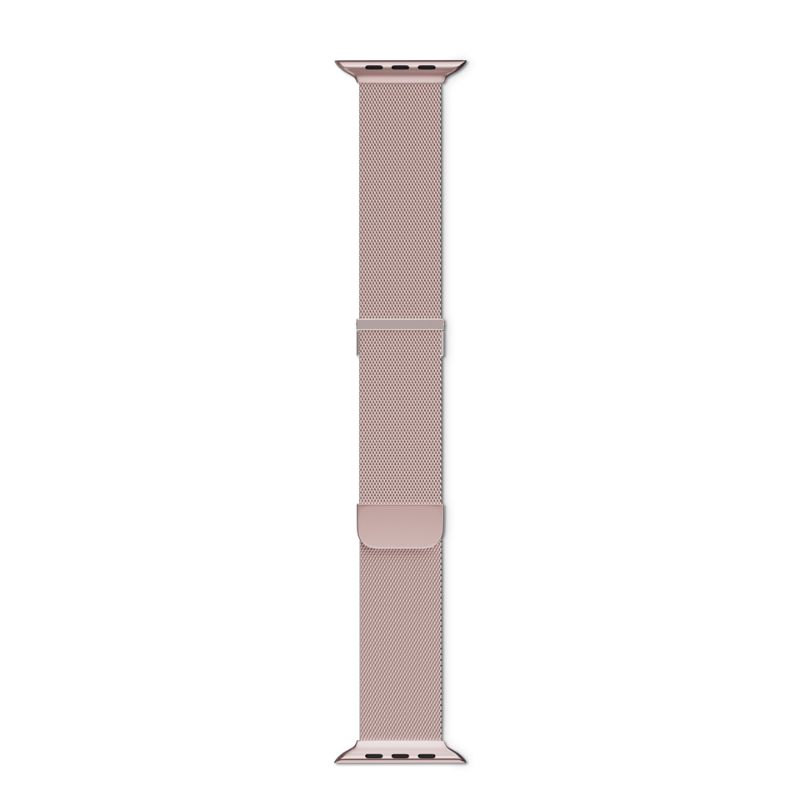 Epico Watch Strap Milanese+ 42/44/45/49 mm - růžově zlatá