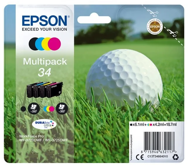 Epson Multipack 34 DURABrite Ultra Ink T3466 - originálne C13T34664010