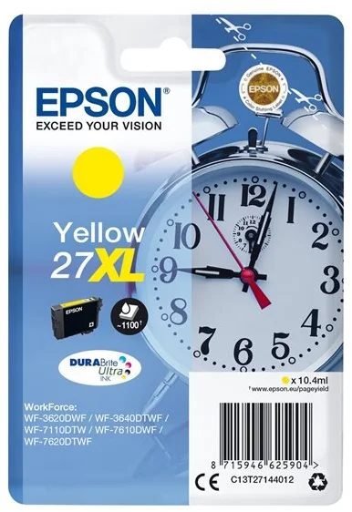 Epson Singlepack 27XL DURABrite Ultra Ink - žltá (C13T27144012) - originálne