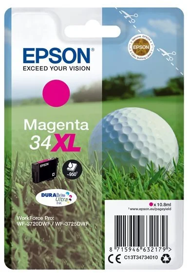 Epson Singlepack 34XL DURABrite Ultra Ink T3473 purpurová - originálne C13T34734010