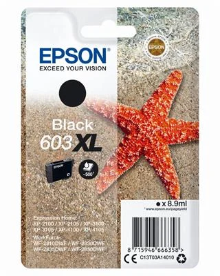 Epson Singlepack Black 603XL čierna - originálne C13T03A14010