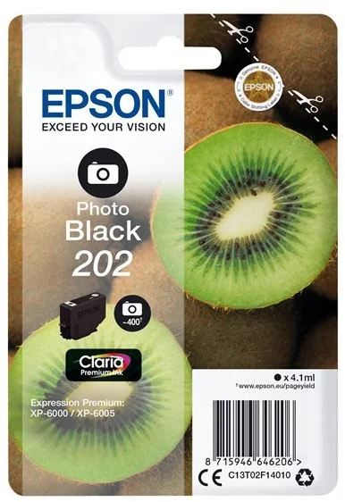 Epson Singlepack Photo Black 202 Claria Premium Ink čierna foto - originálne C13T02F14010