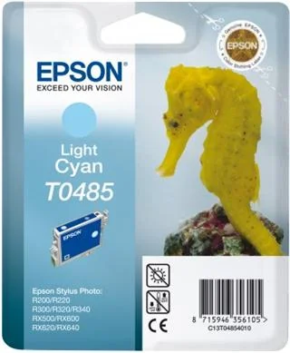 Epson T0485 Light Cyan 13ml pre Stylus Photo R200,R300,R320,R340,RX500,RX600,RX620,RX640 - originálne C13T04854010