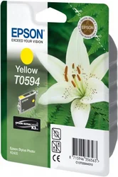 Epson T0594 Yellow Ultra Chrome K3 13ml pre Stylus Photo R2400 - originálne C13T05944010