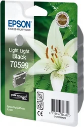 Epson T0599 Light Light Black Ultra Chrome K3 13ml pre Stylus Photo R2400 - originálne C13T05994010