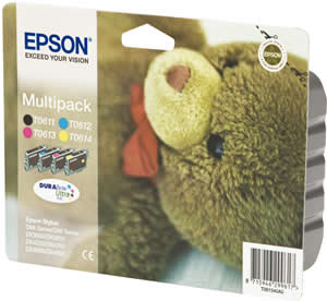 Epson T0615 multipack, pre Stylus D68, D88, D88+, DX3800, DX3850, DX4200, DX4250, DX4800, DX4850 - originálne C13T06154010