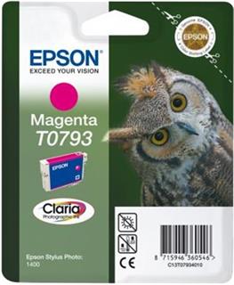 Epson T0793 Magenta Claria Photographic Ink 11ml pro Stylus Photo 1400 - originální