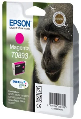 Epson T0893 Magenta 3,5ml pre Stylus S20/SX100/SX200/SX400 - originálne C13T08934011