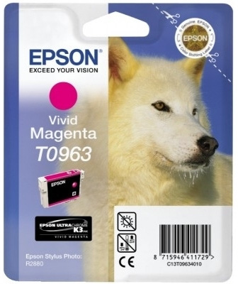 Epson T0963 Inkoustová Vivid Magenta ULTRACHROME K3 pro Stylus Photo R2880 - originální