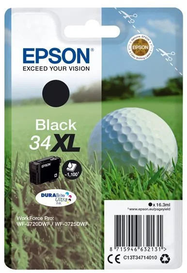 Epson T3471 Black 34XL, čierna - originál C13T34714010