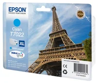 Epson T7022 XL Cyan, až 2000 stran, pro série WP4000/4500 (WP-4015,WP-4025,WP-4515,WP-4525,WP-4535,WP-4545) - originální C13T70224010 - Cartridge inkoustové